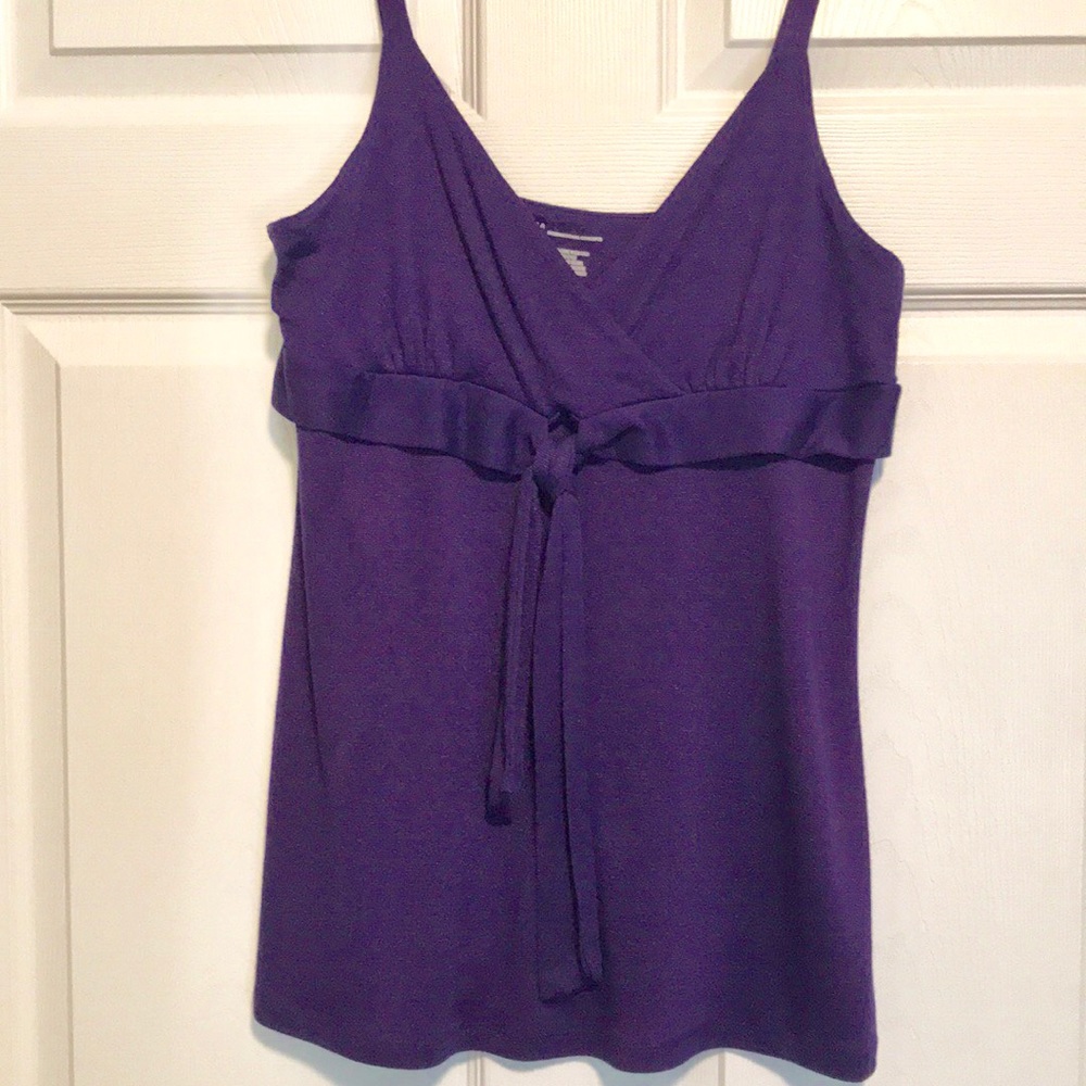 INC International Concepts Purple Babydoll Tank XL